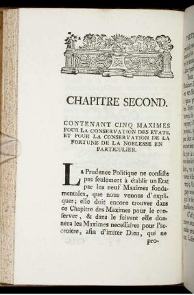 Chapitre Second.