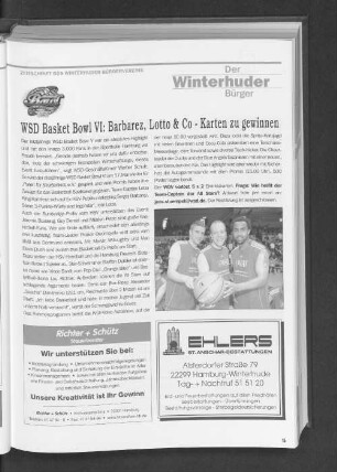 WSD Basket Bowl VI: Barbares, Lotto & Co - Karten zu gewinnen