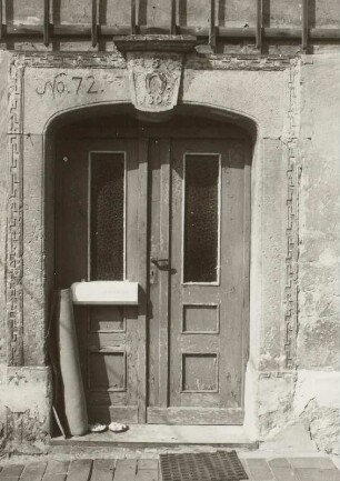 Maxen, Wohnhaus, Eingang : Maxen (Kreis Pirna), Wohnhaus, Maxener Straße 72, 1807, Portal