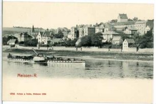 Meißen. Blick n. Niederfähre - Dampfer John Penn
