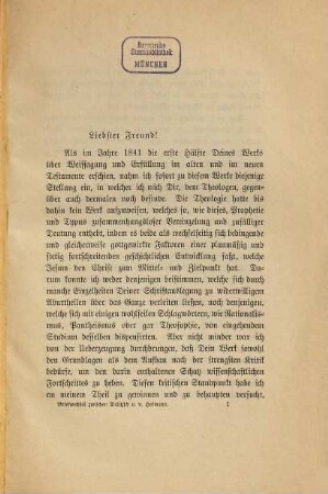 Theologische Briefe der Professoren Delitzsch und J. Chr. C. v. Hofmann : Herausgg., bevorwortet und mit Registern versehen von Wilhelm Volck