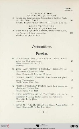 Antiquitäten (Nr. 69-168)