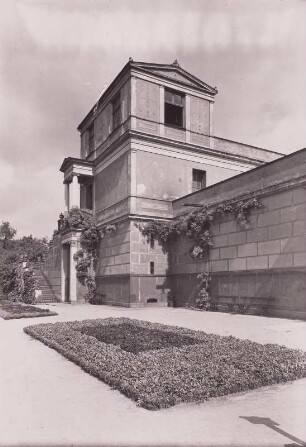 Aschaffenburg. Pompejanum : Aschaffenburg. Pompejanum (1842-1849; F. von Gärtner). Ansicht von Süden
