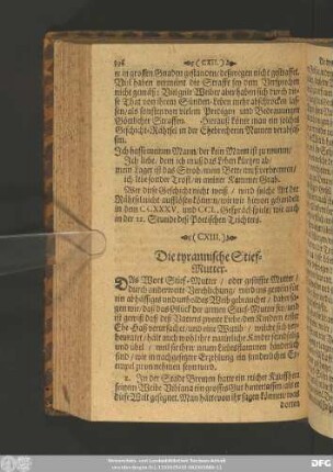 (CXIII.) Die tyrannische Stief-Mutter.