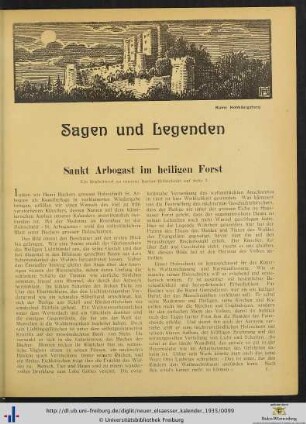Sankt Arbogast im heiligen Forst.