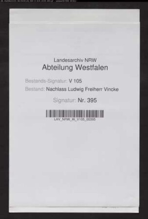 1 Brief von Georg von Pestel, Regierungsrat in Minden