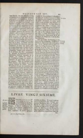 Livre Vingt-Sixieme
