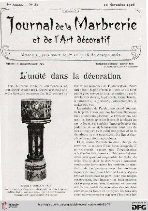 2: L' unité dans la décoration