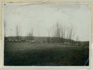 Foto des Divisionsbrückentrains bei Savigny-sur-Aisne