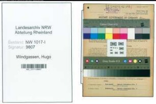 Entnazifizierung Hugo Windgassen , geb. 22.10.1900 (Fabrikant)