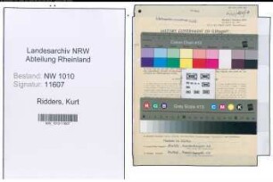Entnazifizierung Kurt Ridders , geb. 28.01.1921 (Polizeibeamter)