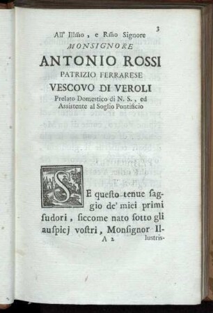 Monsignore Antonio Rossi.