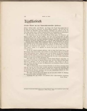 Künstlerbriefe