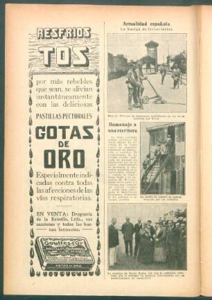 Actualidad española : La huelga de ferroviarios