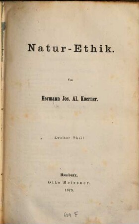 Natur-Ethik, 2
