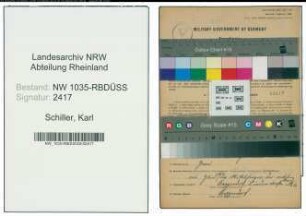 Entnazifizierung Karl Schiller , geb. 13.07.1910 (Bergmann)