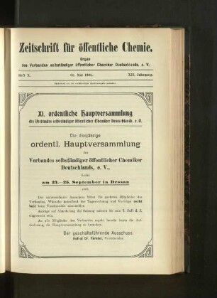 Heft X. 30. Mai 1906.