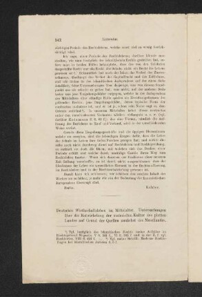 [Rezension] Deutsches Wirtschaftsleben im Mittelalter [von Karl Lamprecht]