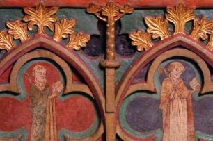Deutschland. Rheinland Pfalz. Maria Laach. Abteikirche innen. Ornament am Sarkophag Heinrich II zu Laach