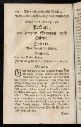 298-306, Inhalt; Vorspruch; Eingang; Einleitung; Erster Theil