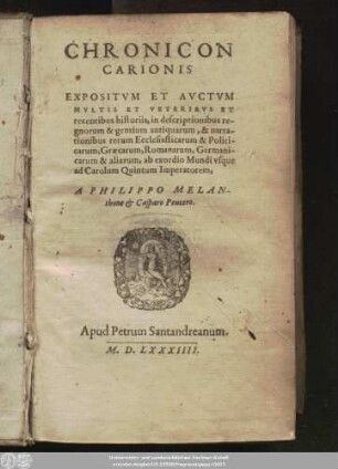 Ps. 1: [Chronicorvm Liber Primvs ... Liber Secvndvs