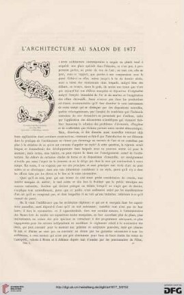 3: L' architecture au Salon de 1877