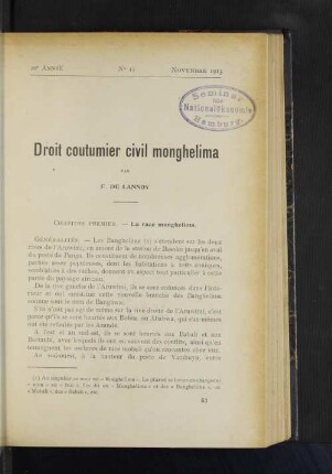 Droit coutumier civil monghelima.