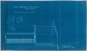 Paulus-Kirche und Pfarrhaus, Friedenshütte: Plan der Chorstufen (1:20)