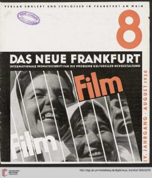Heft 8 (August 1930)