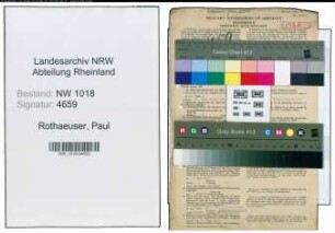 Entnazifizierung Paul Rothaeuser , geb. 20.04.1906 (Mittelschullehrer)