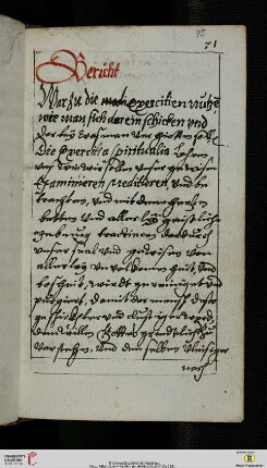 Bericht