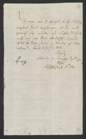 Brief an Friedrich Nicolai : 03.07.1805