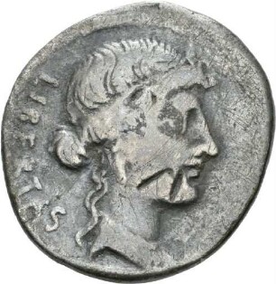 Denar des M. Iunius Brutus mit Darstellung des L. Iunius Brutus