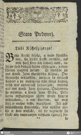 Stara Predyrecż