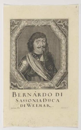 Bildnis des Bernardo di Sassonia Duca di Weimar