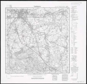 Meßtischblatt 1499 : Gumbinnen, 1938 : Gumbinnen. - Hrsg. 1925, redakt. Änd. 1938. - 1:25000. - [Berlin]: Reichsamt für Landesaufnahme, 1938. - 1 Kt.