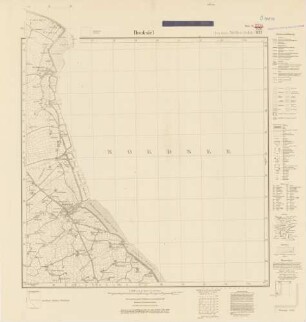 2314 (alte Nr.: 826/922) Hooksiel, Meßtischblatt (4cm - Karte)