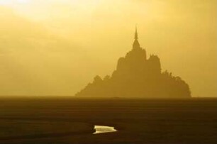 Frankreich. Basse Normandie. Manche. Mont Saint Michel. Abendlicht
