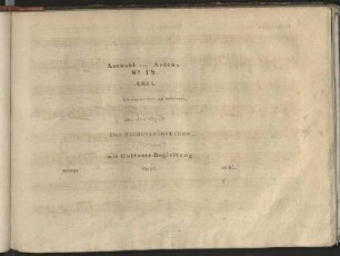 Aria : ich wandle still und bescheide ; aus der Oper Das Aschenbroedelchen ; mit Guitarre Begleitung