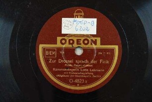Zur Drossel sprach der Fink / Musik: Eugen d'Albert