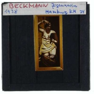 Beckmann, Zigeuerin (Akt mit Spiegel)