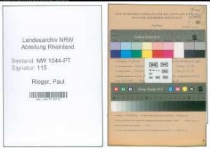 Entnazifizierung Paul Rieger , geb. 16.01.1896 (Postschaffner)