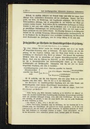 Prinzipielles zur Methode der staatsbürgerlichen Erziehung