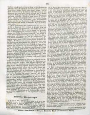 272 Kirchliche Mittheilungen