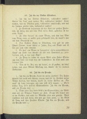 65. Ich bin der Doktor Eisenbart.