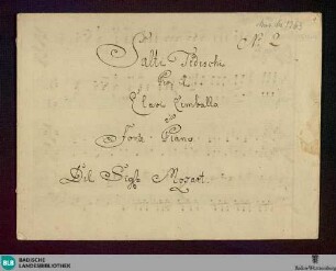 7 Deutsche Tänze - Don Mus.Ms. 1363 : cemb