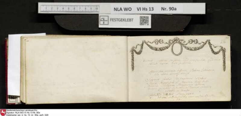 Stammbuch des Ernst Philipp Ludwig Zellmann (1763-1795) aus
                           Braunschweig