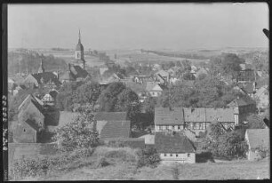 Roßwein. Blick von der Wunderburg auf Roßwein