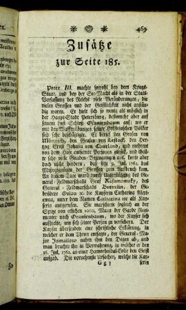 Zusätze zur Seite 185.