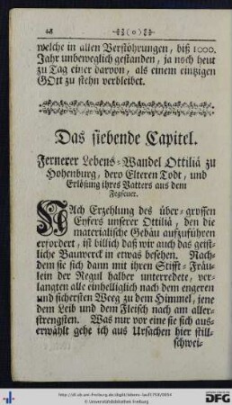Das siebende Capitel.